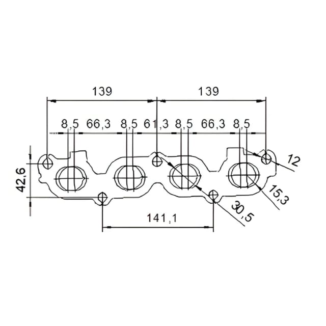 Catalizzatore per Ford Fiesta 1.4i 16V 97cv