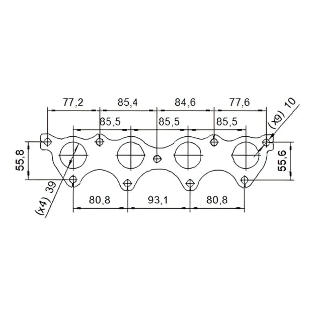 Catalizzatore per Kia Ceed 1.4i CVVT 16V LPG 87cv