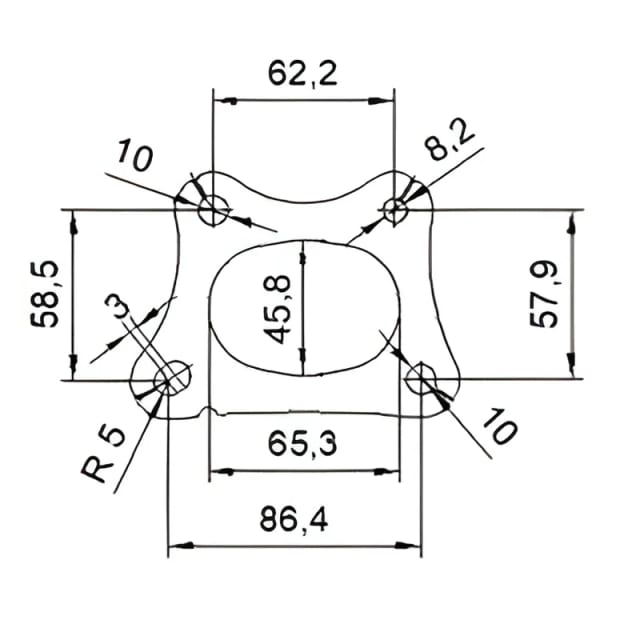 Catalizzatore per Citroen C3 1.2i 12V 83cv