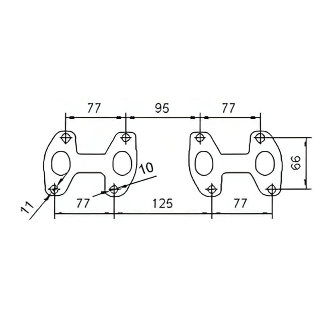 Catalizzatore per Fiat Panda 1.1i 54cv