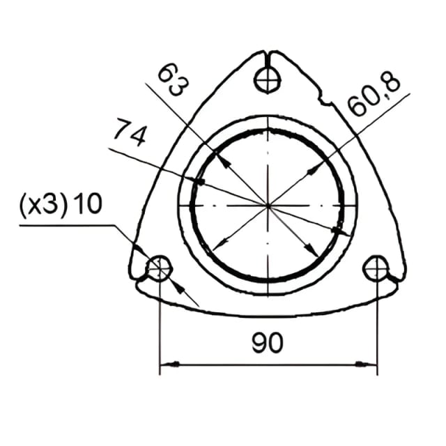 Catalizzatore per Saab 9 3 1.8i Turbo 16V 150cv