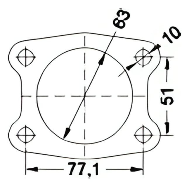 Catalizzatore per Volvo S40 2.0i 16V Turbo 165cv