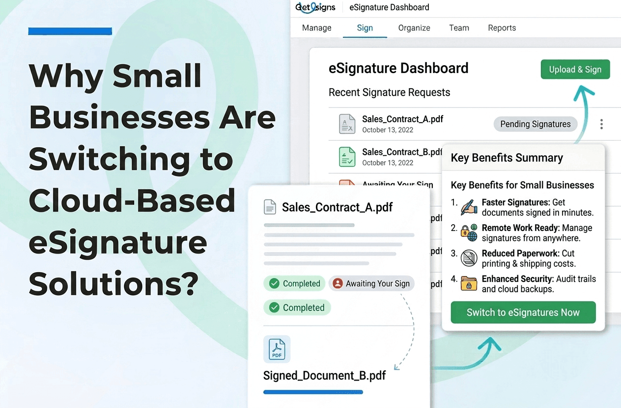 Why Small Businesses Are Switching to Cloud-Based eSignature Solutions
