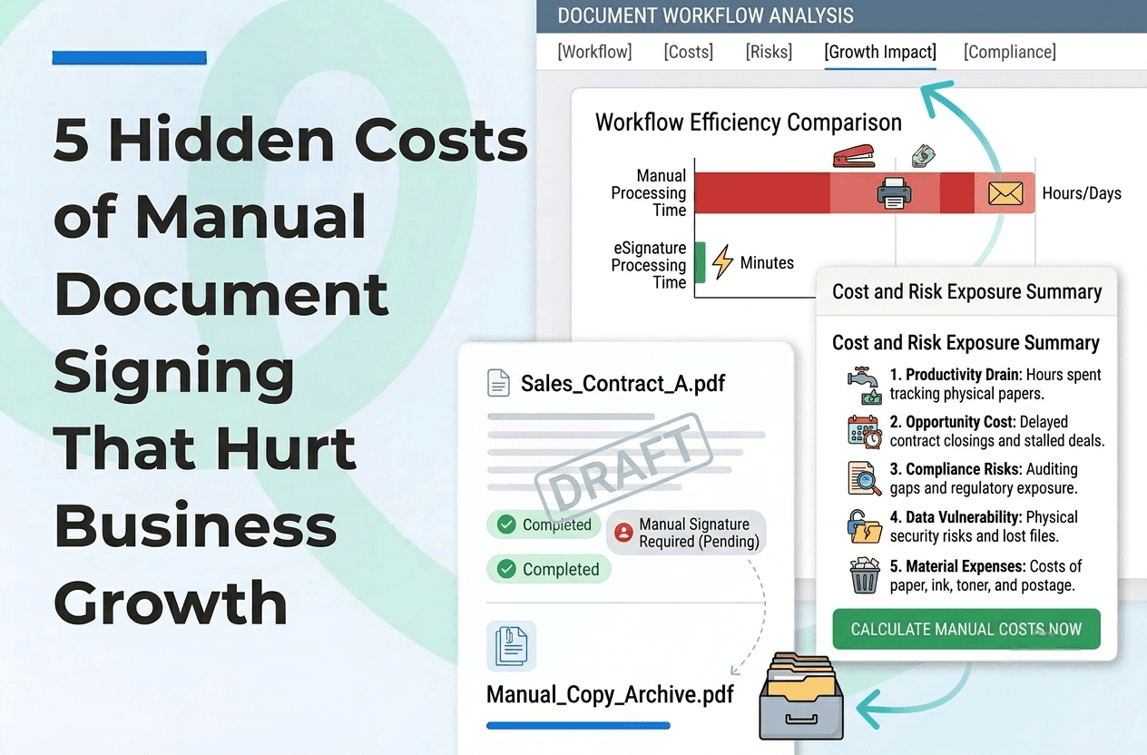 5 Hidden Costs of Manual Document Signing That Hurt Business Growth