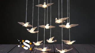 Lampu Hias Gantung Acrylic Bird Light