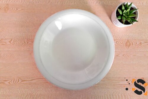 Foto produk Piring Makan Keramik Putih