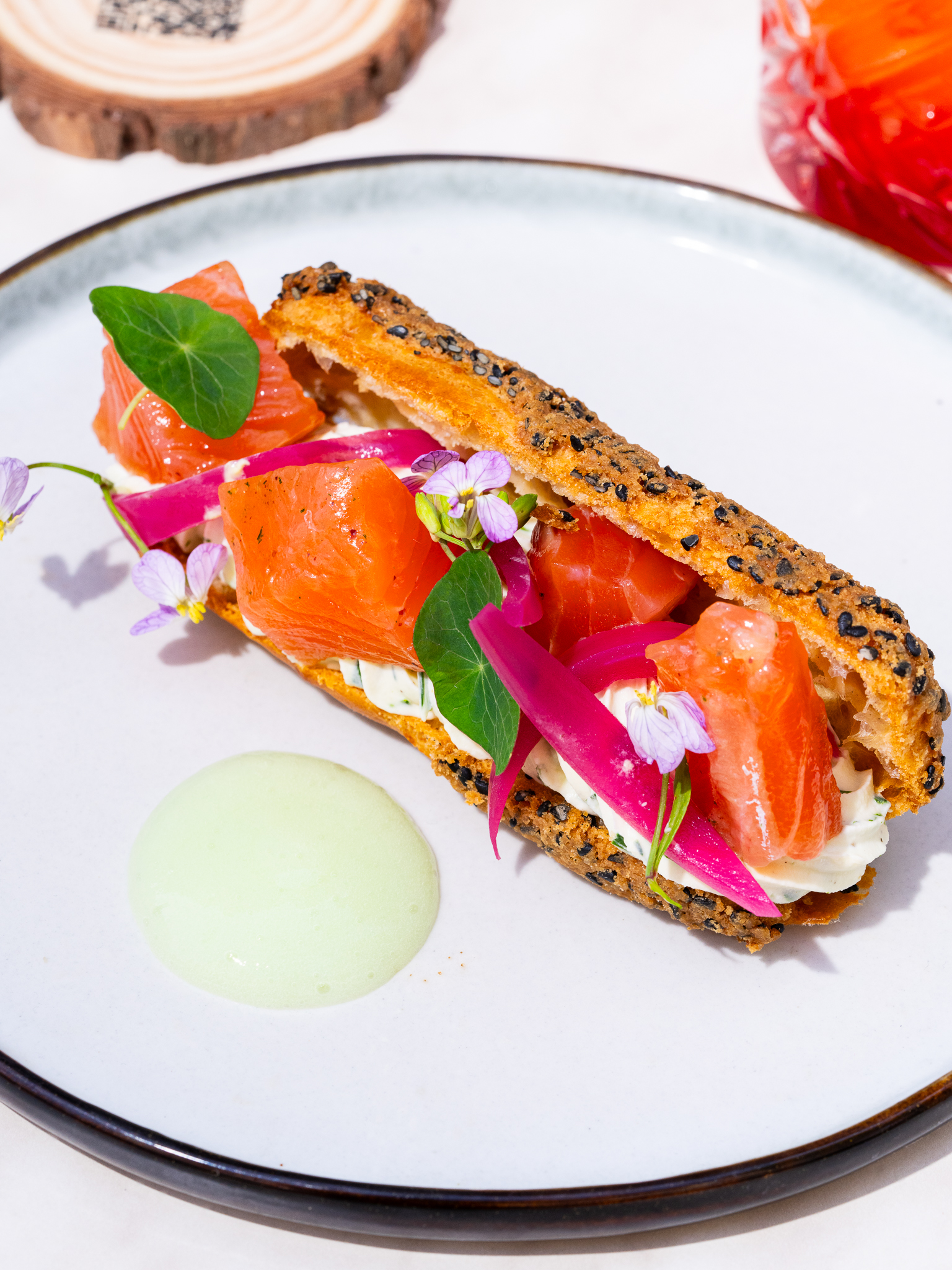 Entrée gastronomique photo culinaire