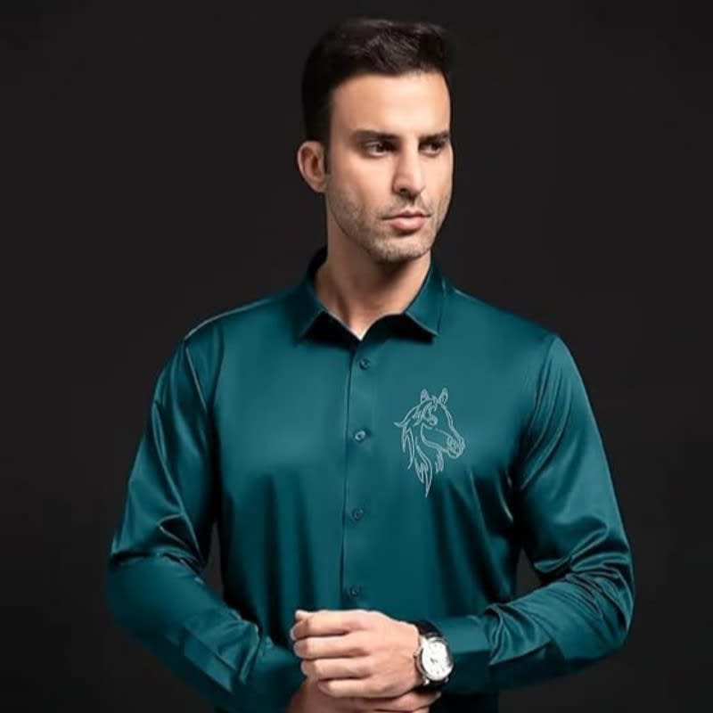 IndoPrimo Men's Satin Shirt