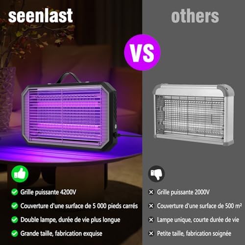 Vue 4 de Seenlast Lampe Anti Moustique