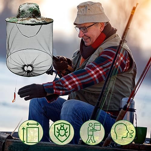 Vue 7 de Chapeau Avec Moustiquaire Filet