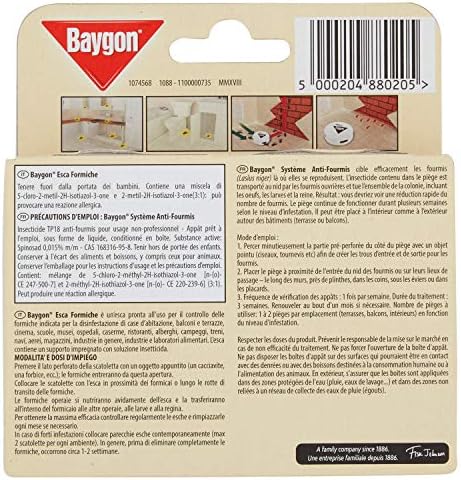 Vue 3 de Baygon Piege Antifourmis Boite