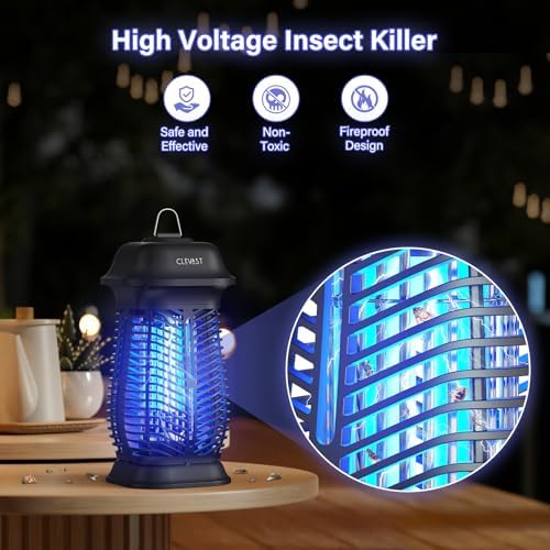 Vue 3 de Clevast Lampe Anti Moustique