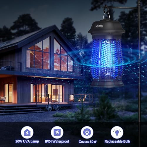 Vue 4 de Clevast Lampe Anti Moustique