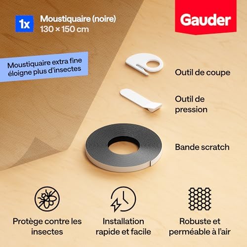 Vue 3 de Gauder Moustiquaire Pour Fenetre