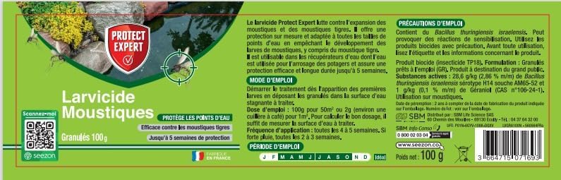 Vue 2 de Protect Expert Larvicide Moustiques