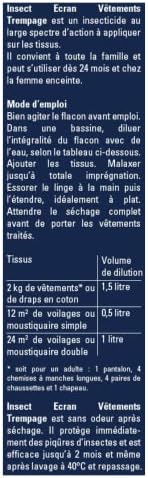 Vue 3 de Insect Ecran Trempage Vetements