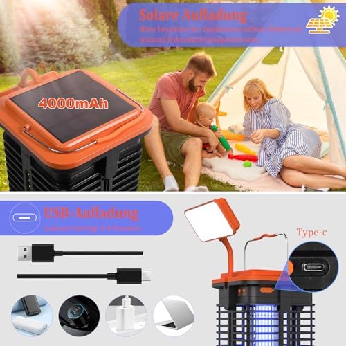 Vue 2 de Lampe Anti Moustique Solaire