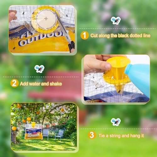 Vue 3 de Pieces Attrape Mouche Suspendre