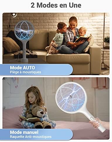 Vue 3 de Yissvic Raquette Electrique Insectes