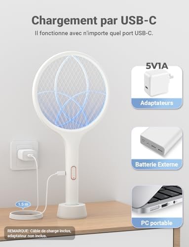 Vue 6 de Yissvic Raquette Anti Moustiques