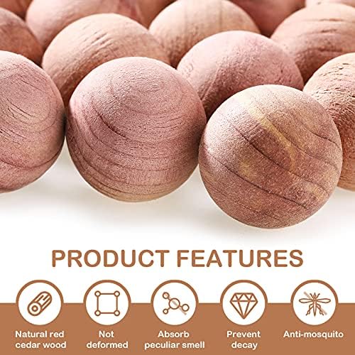 Vue 3 de Pieces Boules De Cedre