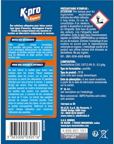 Vue 7 de Kapo Pastilles Antimites Efficace