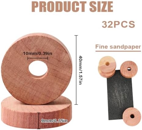 Vue 2 de Adiwo Anneaux En Bois