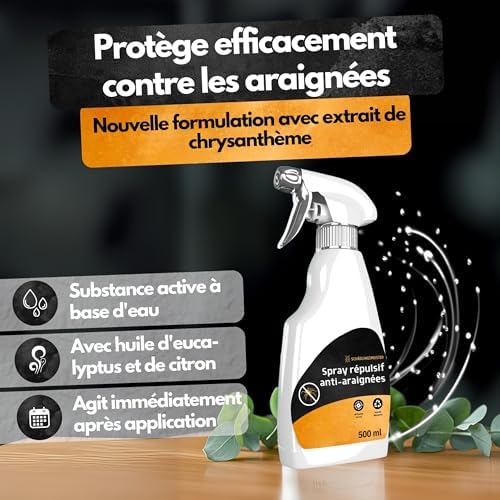 Vue 3 de Spray Repulsif Araignees Ml