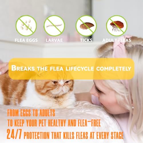 Vue 3 de Petsluv Collier Antipuces Et