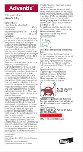 Vue 2 de Advantix Tres Petit Chien