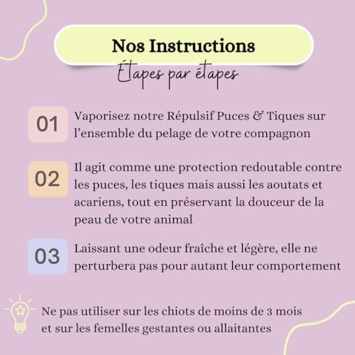 Vue 3 de Spray Repulsif Antipuces Tiques