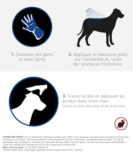 Vue 5 de Frontline Spray Chats Chiens