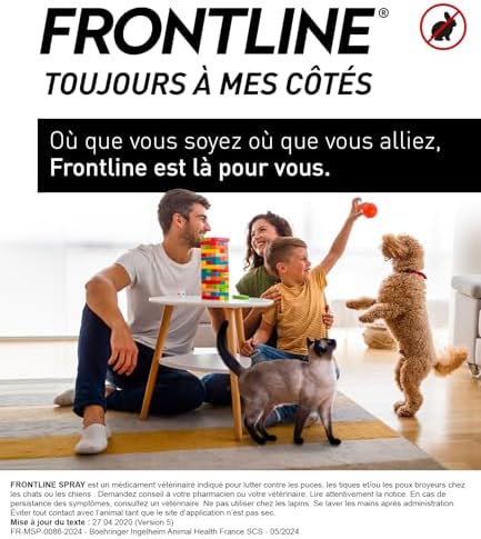 Vue 7 de Frontline Spray Chats Chiens