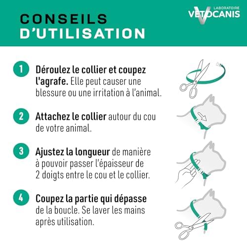 Vue 4 de Vetocanis Collier Chat Antipuces