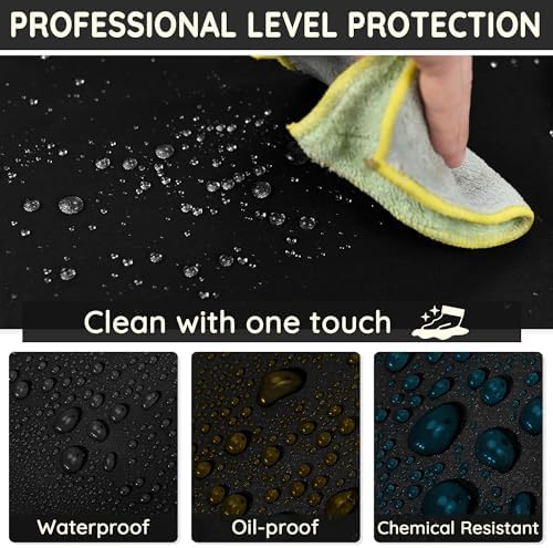 Vue 3 de Tablier En Caoutchouc Epais