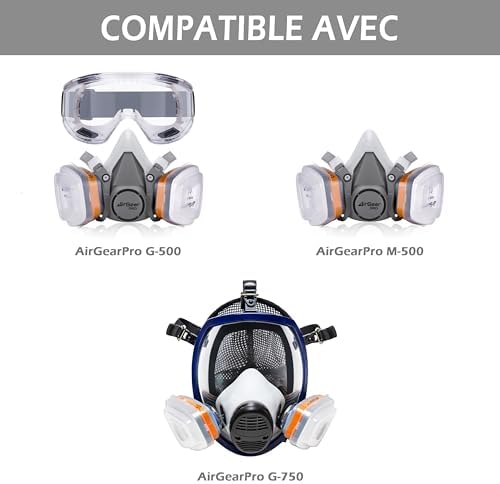 Vue 5 de Airgearpro Cartouches Charbon