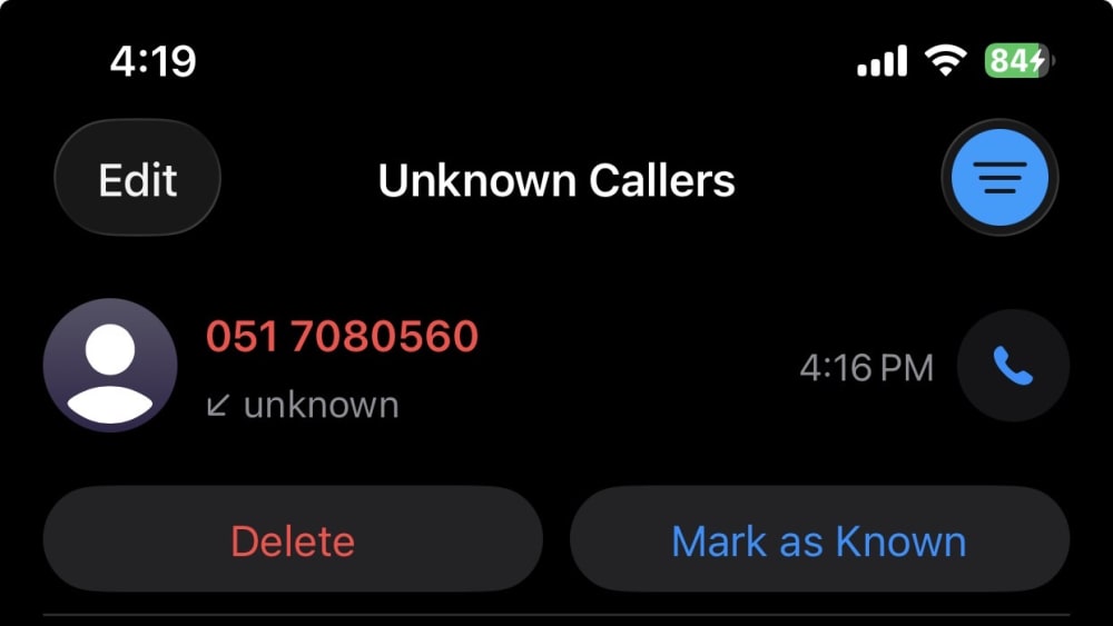 Evidence screenshot