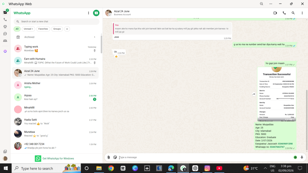 Evidence screenshot