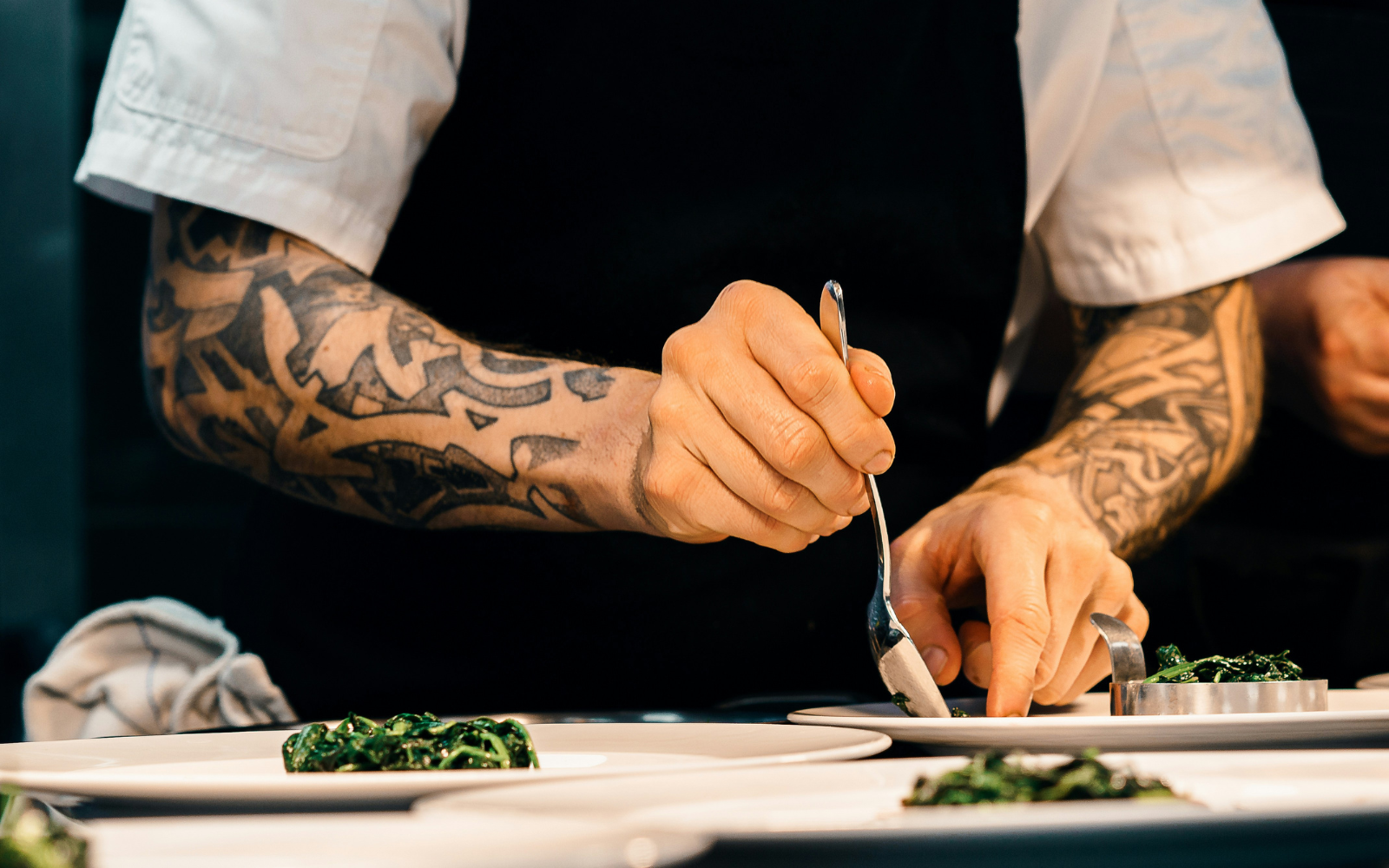 A private chef preparing dinner in Levi.