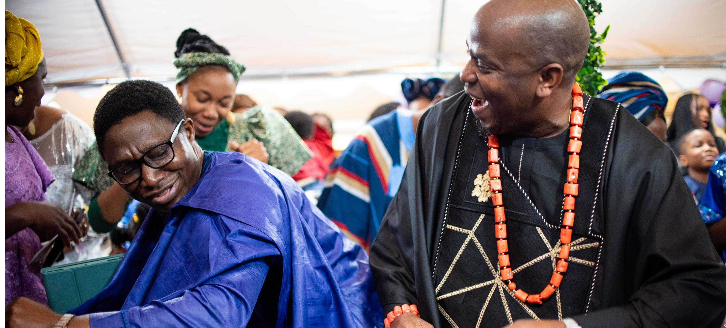 Men praying together