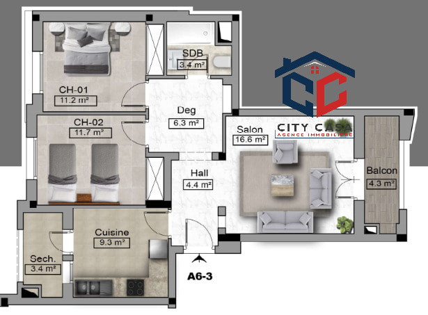 Appartement a vendre a Mrezga - photo 1