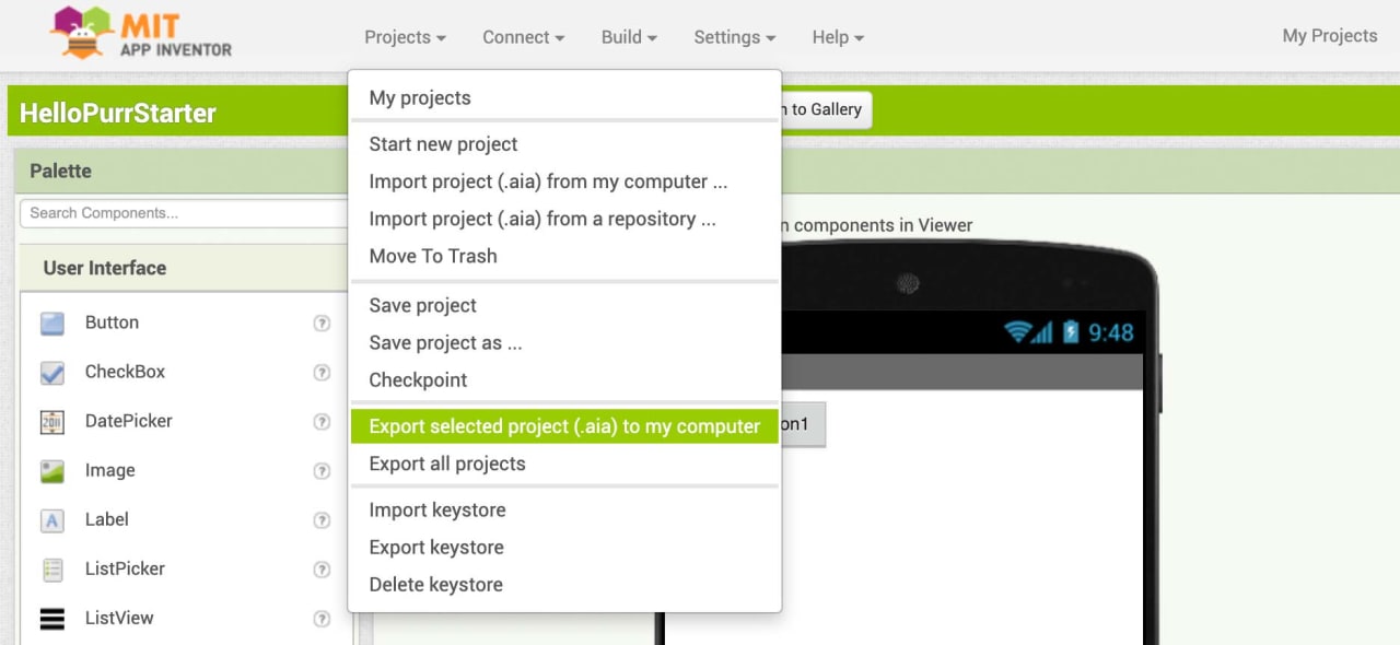 Application Design (MIT App Inventor) course at Kiddee Lab