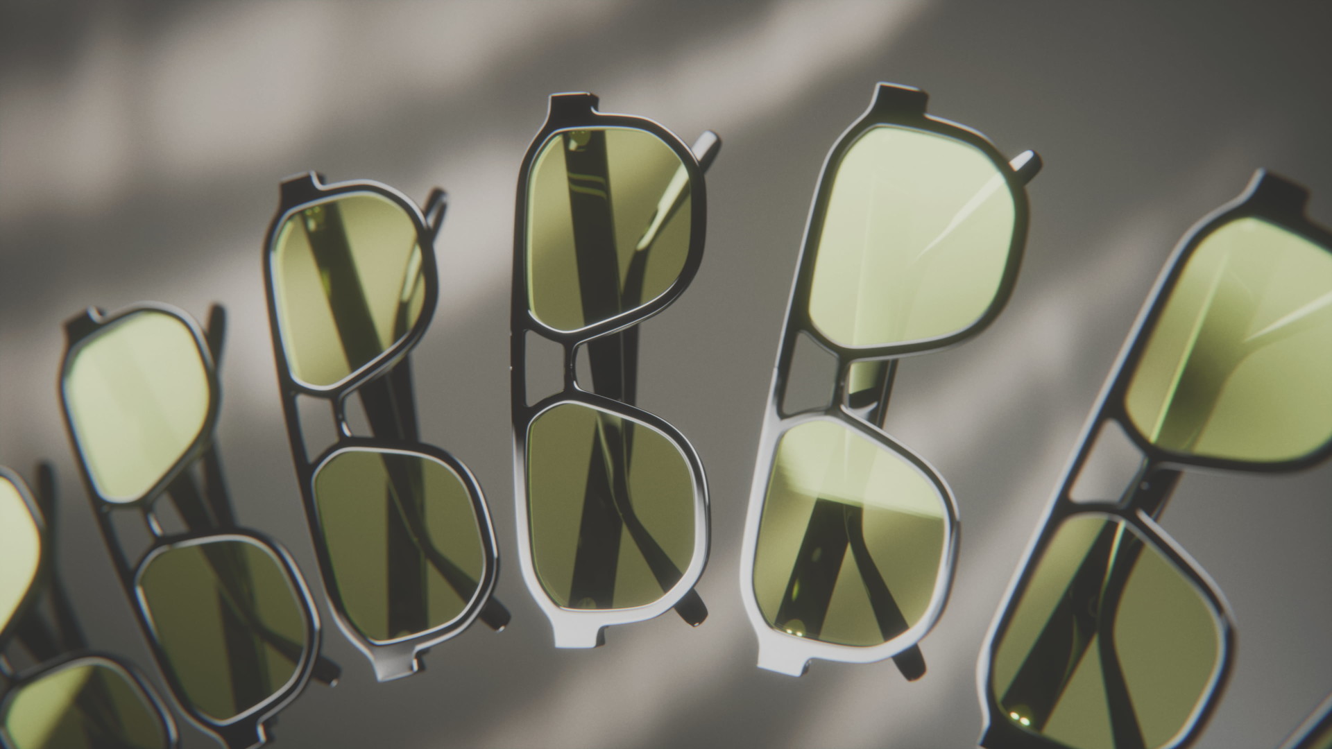 Kyven × Solar Eyewear — detail CGI still, Kyven Studio