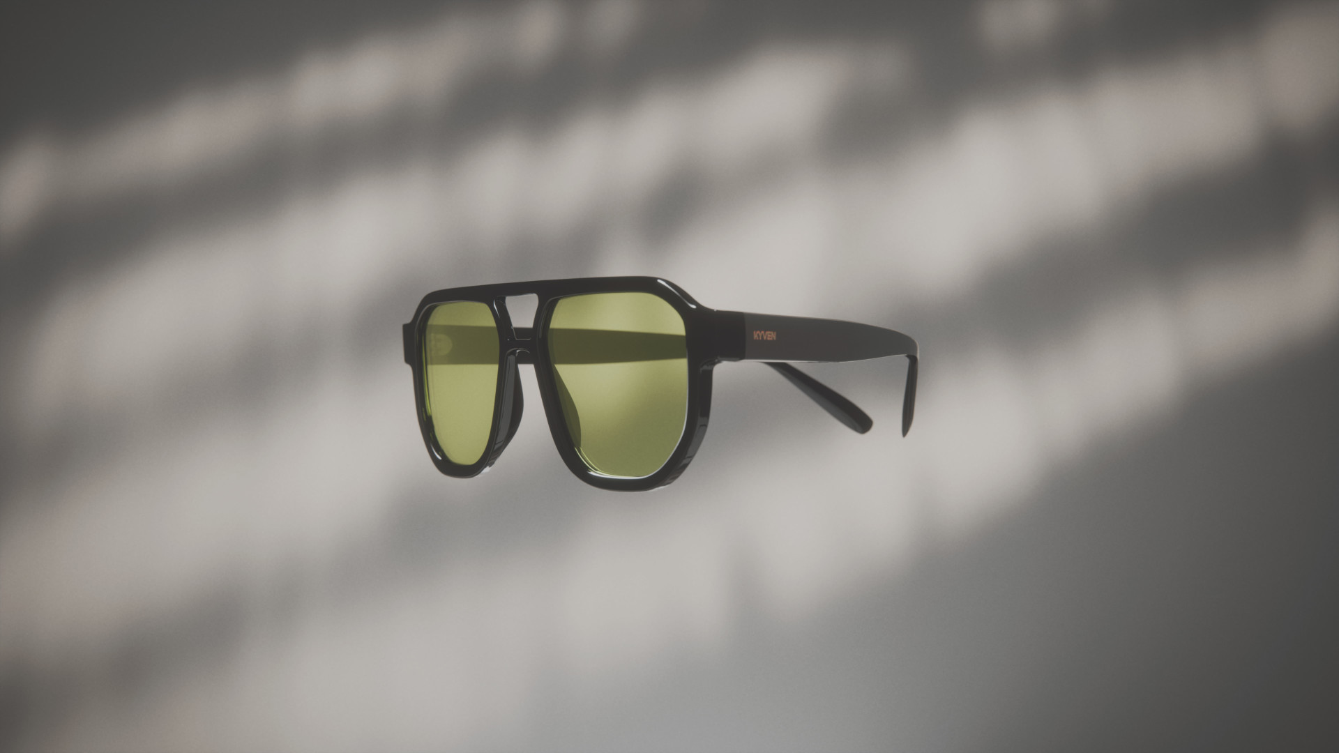 Kyven × Solar Eyewear — detail CGI still, Kyven Studio