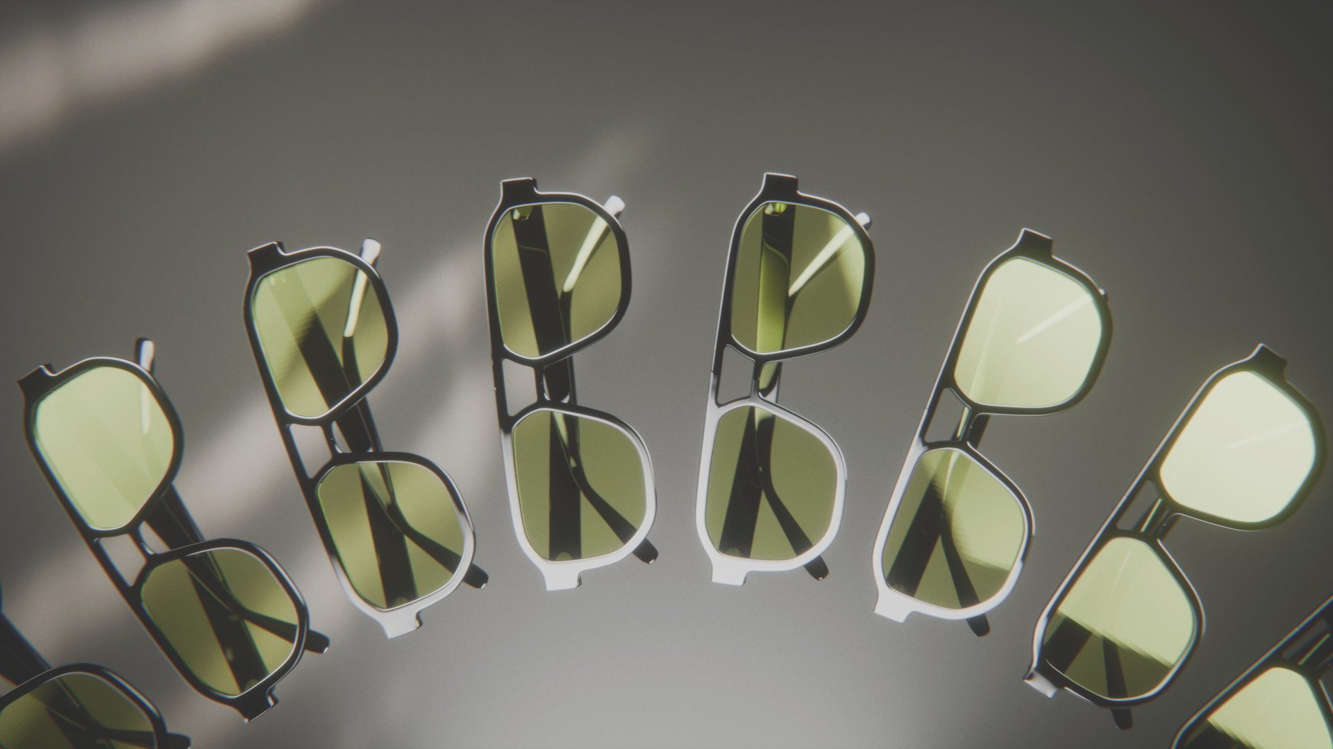 Kyven × Solar Eyewear — detail CGI still, Kyven Studio