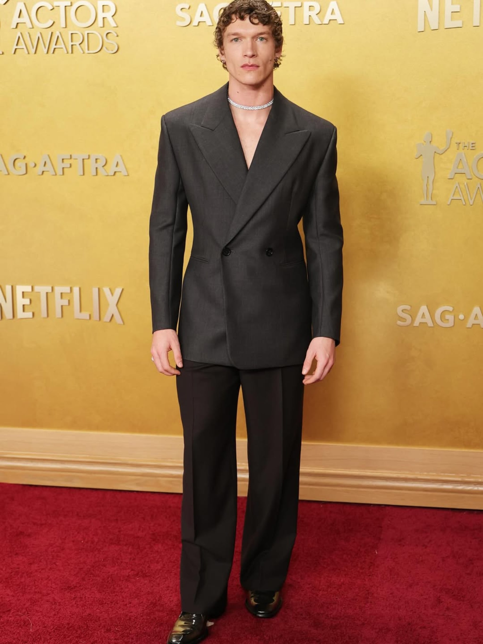 Connor Storrie in Yves Saint Laurent
