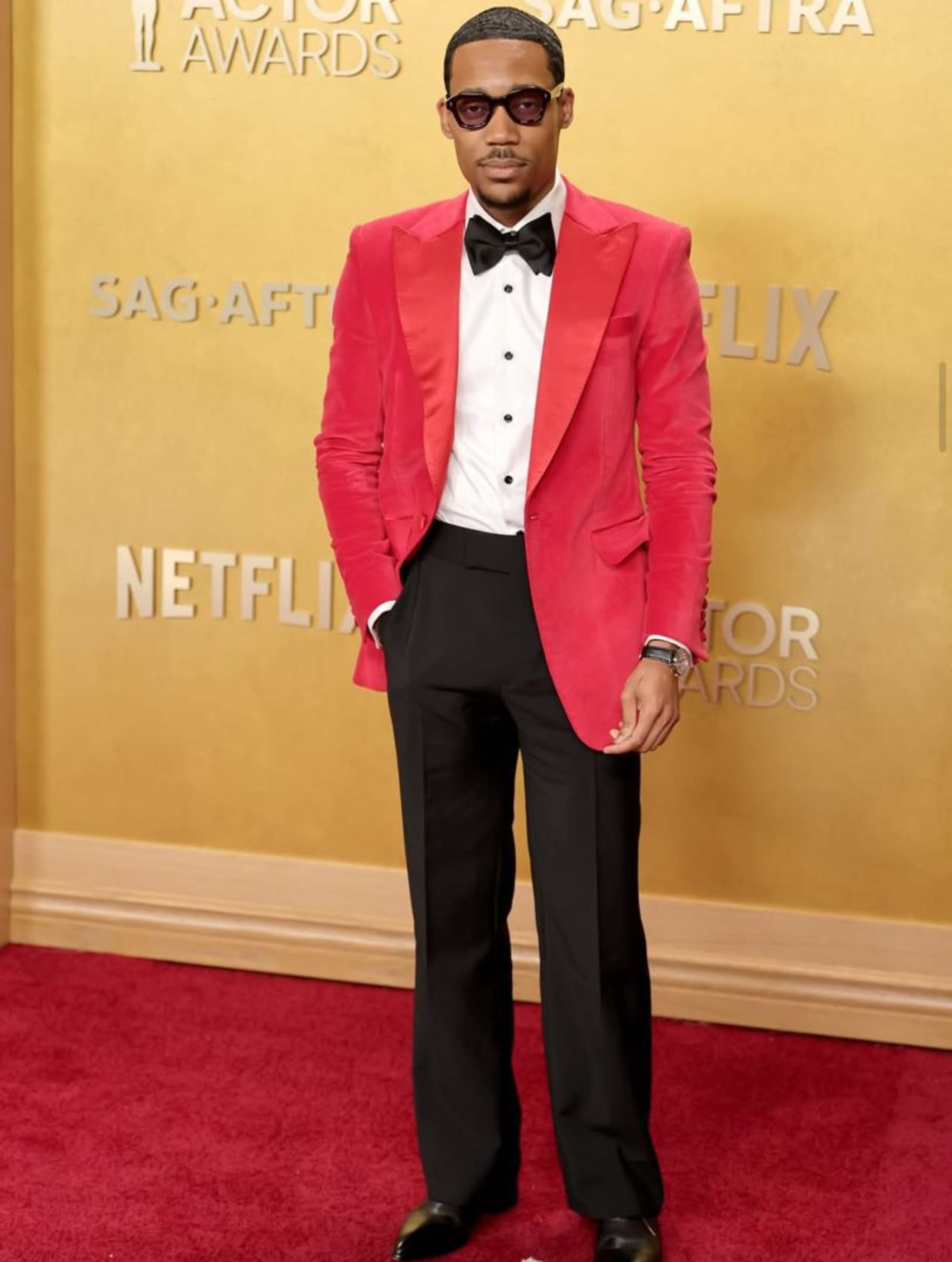 Tyler James Williams in Sergio Hudson