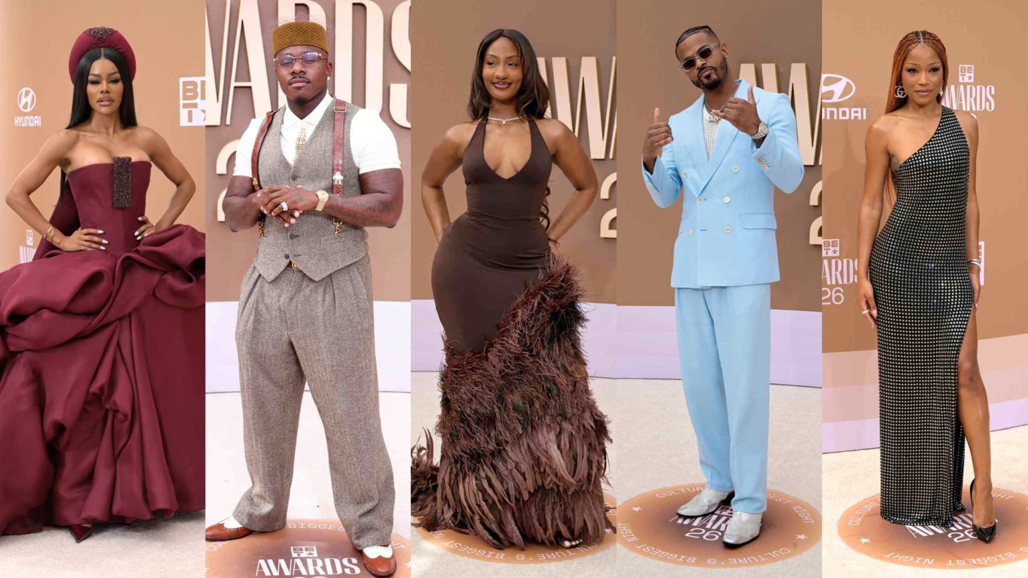 Best Dressed Stars Shine on the 2026 BET Awards Red Carpet