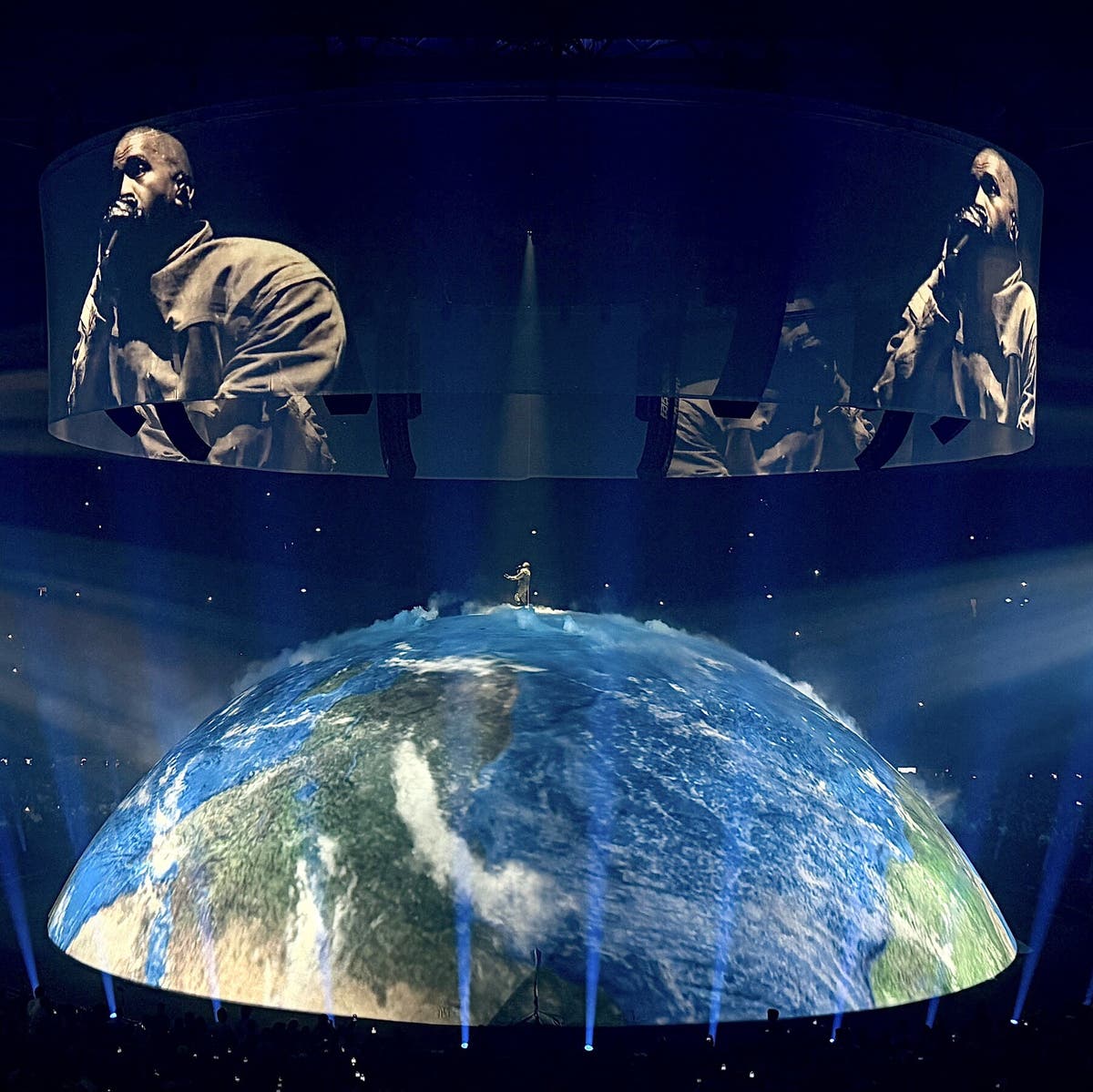 Kanye West performing in the Netherlands in June (c) Getty Images)