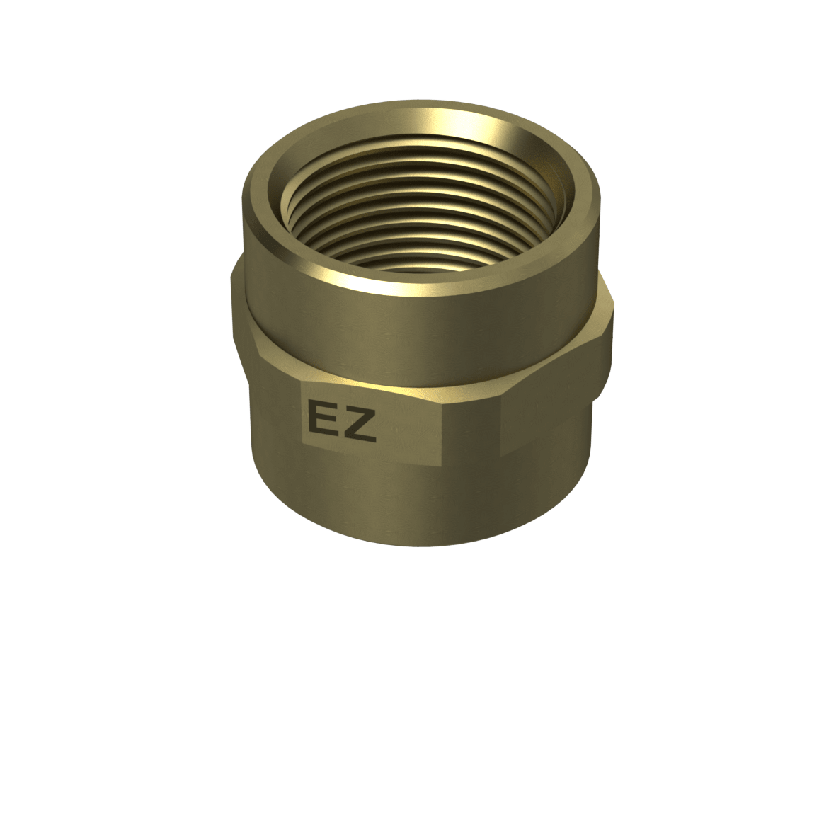 Ezze Metallmuff G80 Invändig Gänga 2 Rak Anslutningar - RSK 1988104